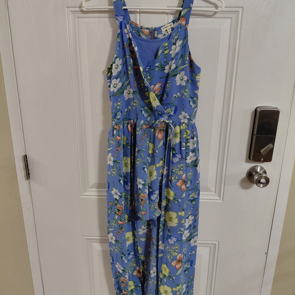 Monteau Girl Blue Floral Top